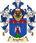 Italian Family Coat of Arms (v.25a) Angellini