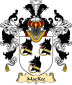 Irish Family Coat of Arms (v.25a) MacQuay or MacKee