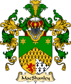 Irish Family Coat of Arms (v.25a) MacShanley