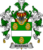 Irish Family Coat of Arms (v.25b) McKenna or Kennagh