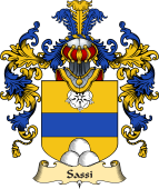 Italian Family Coat of Arms (v.25a) Sassi