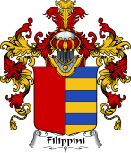 Italian Family Coat of Arms (v.25b) Filippini