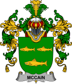 Irish Family Coat of Arms (v.25b) McCain or O