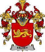 Irish Family Coat of Arms (v.25b) Falvey or O