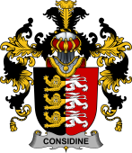 Irish Family Coat of Arms (v.25b) Considine or McConsidine