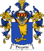 Italian Family Coat of Arms (v.25b) Piccardi