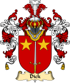 Irish Family Coat of Arms (v.25a) Dick