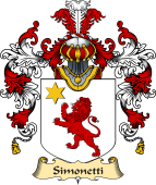 Italian Family Coat of Arms (v.25a) Simonetti