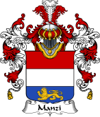 Italian Family Coat of Arms (v.25b) Manzi