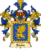 French Family Coat of Arms (v.25) Bonin