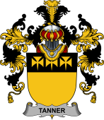 Irish Family Coat of Arms (v.25b) Tanner
