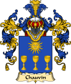 French Family Coat of Arms (v.25) Chauvin