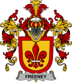 Irish Family Coat of Arms (v.25b) Freeney