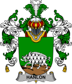 Irish Family Coat of Arms (v.25b) Hanlon or O