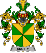 Irish Family Coat of Arms (v.25b) Crotty or O