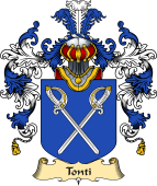Italian Family Coat of Arms (v.25a) Tonti