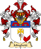 Italian Family Coat of Arms (v.25a) Minghetti