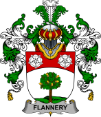 Irish Family Coat of Arms (v.25b) Flannery or O