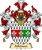 Irish Family Coat of Arms (v.25a) Atkinson