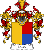 Italian Family Coat of Arms (v.25b) Lana