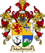 Irish Family Coat of Arms (v.25a) MacDonnell (of the Glens)