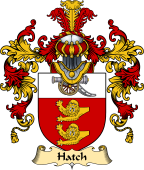 Irish Family Coat of Arms (v.25a) Hatch