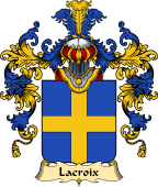 French Family Coat of Arms (v.25) Lacroix