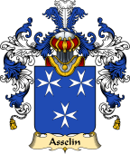 French Family Coat of Arms (v.25) Asselin