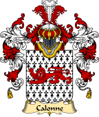 French Family Coat of Arms (v.25) Calonne