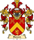 Welsh Family Coat of Arms (v.25) Bowen (of Pentre Ifan, Pembrokeshire)