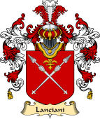 Italian Family Coat of Arms (v.25a) Lanciani