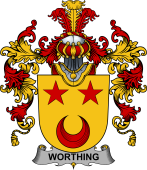Irish Family Coat of Arms (v.25b) Worthing