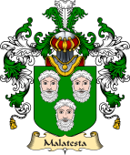 Italian Family Coat of Arms (v.25a) Malatesta