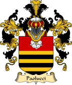 Italian Family Coat of Arms (v.25a) Paolucci