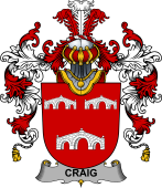 Irish Family Coat of Arms (v.25b) Craig
