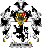 Irish Family Coat of Arms (v.25b) Stapleton