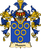 French Family Coat of Arms (v.25) Husson
