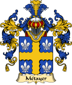 French Family Coat of Arms (v.25) Métayer
