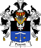 Italian Family Coat of Arms (v.25b) Pesenti