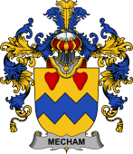 Irish Family Coat of Arms (v.25b) Mecham