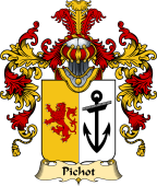 French Family Coat of Arms (v.25) Pichot