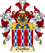 French Family Coat of Arms (v.25) Châtillon