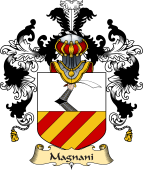 Italian Family Coat of Arms (v.25a) Magnani