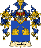 French Family Coat of Arms (v.25) Cambier