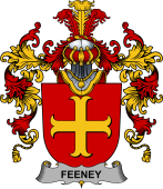 Irish Family Coat of Arms (v.25b) Feeney or O