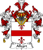 Italian Family Coat of Arms (v.25b) Allegri