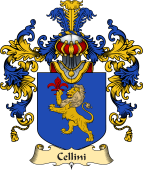 Italian Family Coat of Arms (v.25a) Cellini