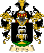 Italian Family Coat of Arms (v.25a) Fontana