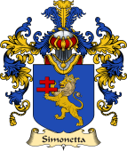 Italian Family Coat of Arms (v.25a) Simonetta