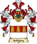 French Family Coat of Arms (v.25) Aubigny